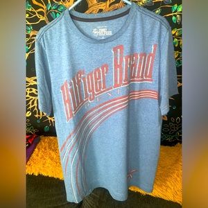 Mens Tommy Hilfiger Blue & Red Tee